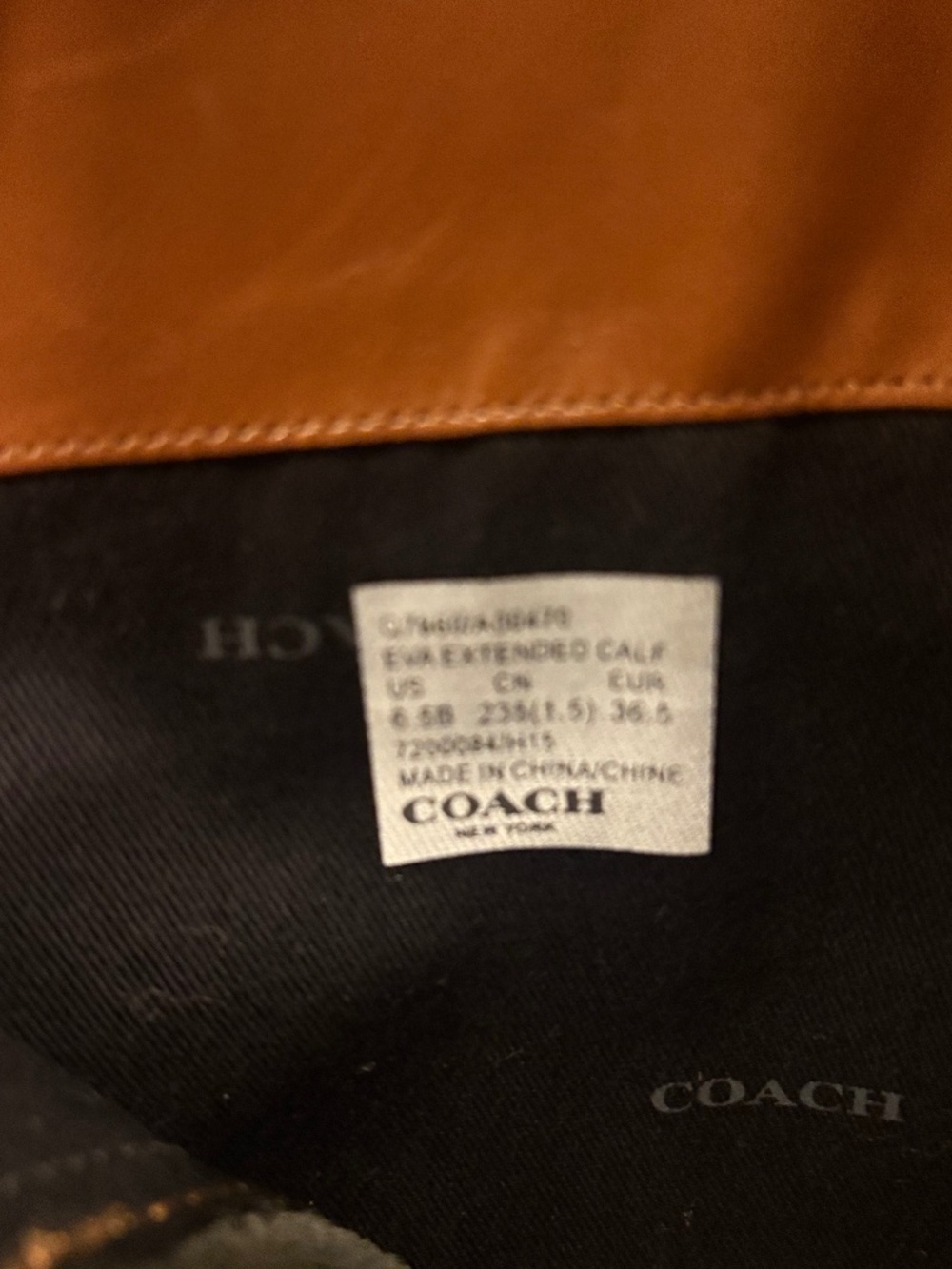 Coach Eva Extended Calf Boots